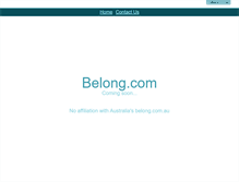 Tablet Screenshot of belong.com